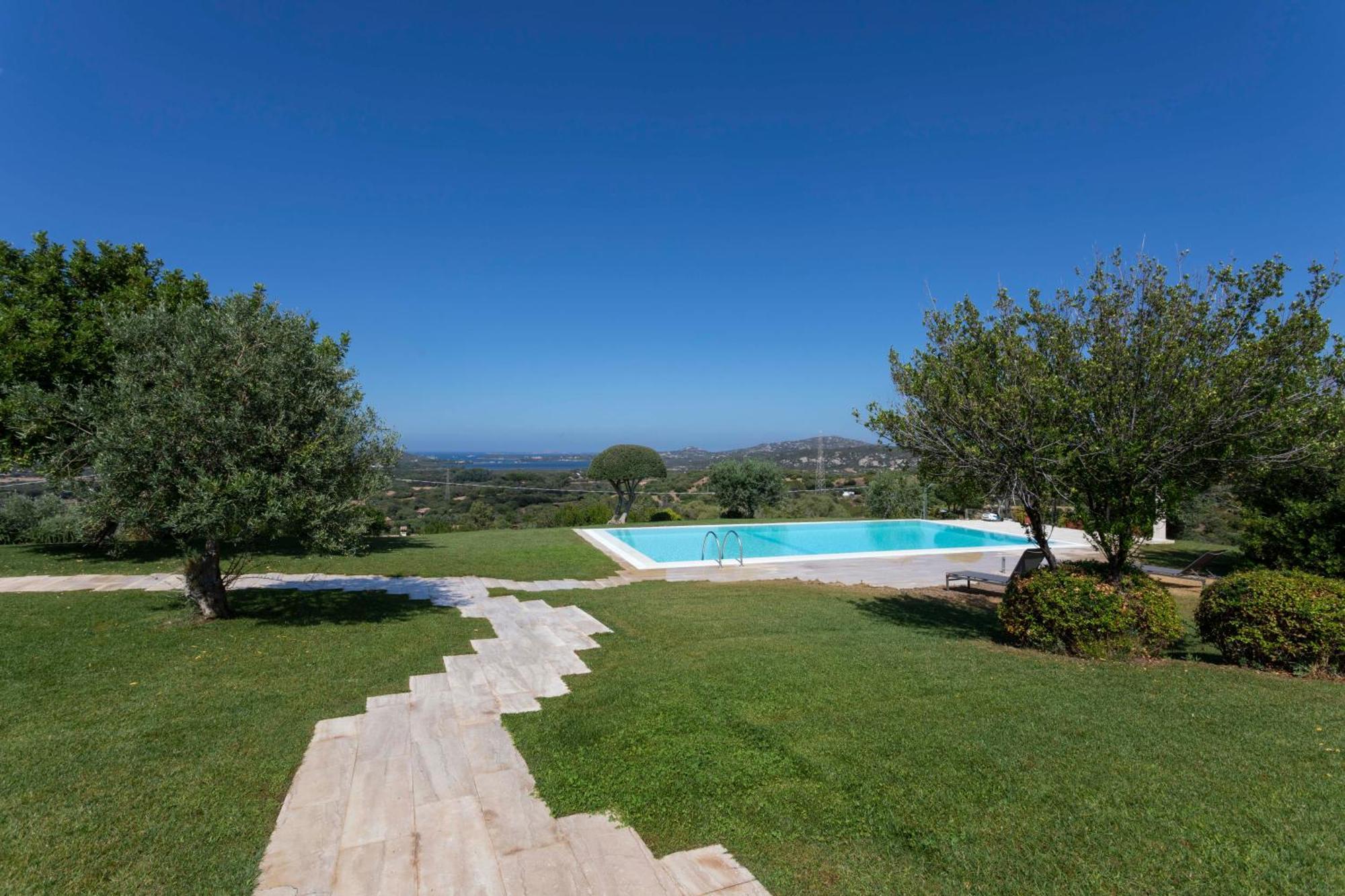 Villa Alba Esclusiva Villa Con Piscina A Sfioro E Vista Mozzafiato Sul Mare Cugnana Eksteriør billede