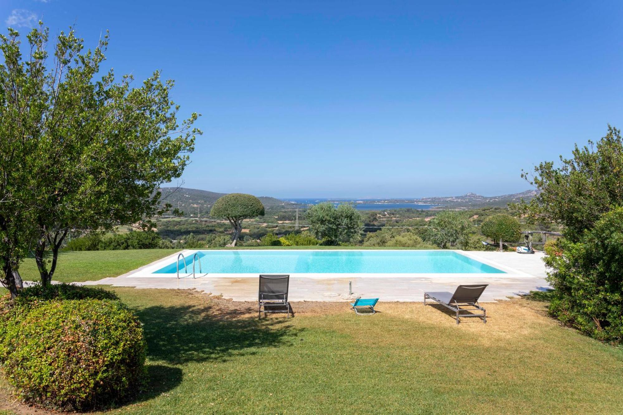 Villa Alba Esclusiva Villa Con Piscina A Sfioro E Vista Mozzafiato Sul Mare Cugnana Eksteriør billede